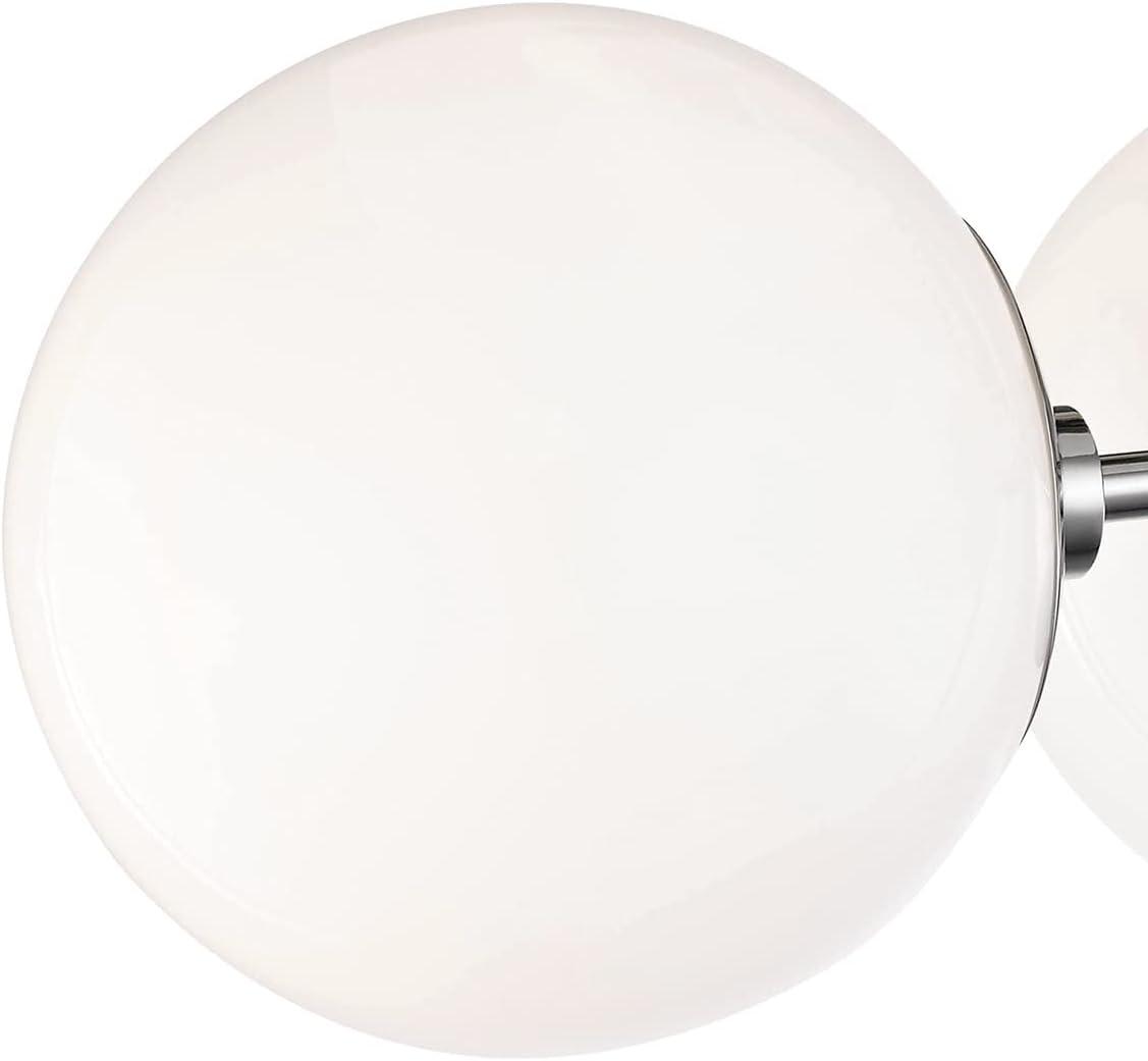 Mitzi Stella 3 - Light Semi-Flush Mount in  Old Bronze White Shade