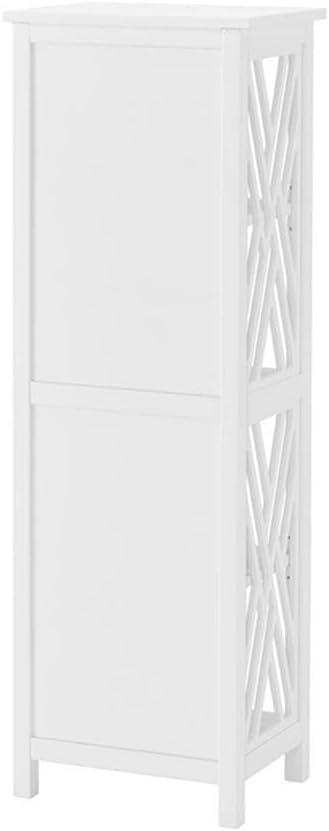 Alaterre Furniture 16"x48" Coventry Bath Storage Shelf White