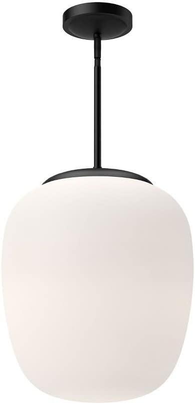 Holden Single Light Glass Steel Pendant