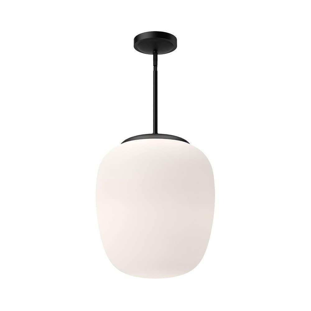 Holden Single Light Glass Steel Pendant