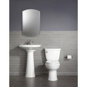 KOHLER K-4009-0 Reveal Round Toilet Seat, with Grip-Tight Bumpers, Quiet-Close Seat, Quick-Release Hinges, Quick-Attach Hardware, No Slam Toilet Seat, White