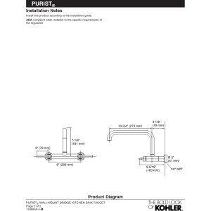 Purist® Bridge Faucet