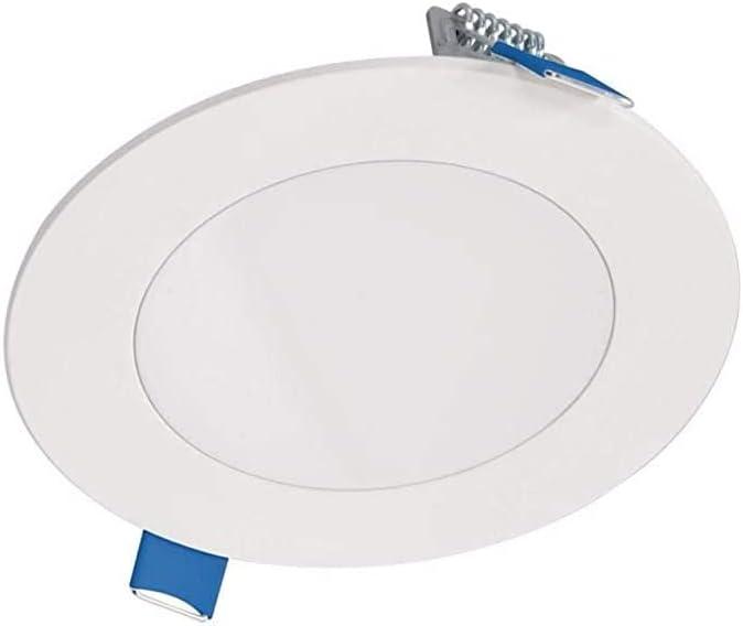 Halo HLB Lite Matte White 4 in. W LED Smart-Enabled Canless Recessed Downlight 10.1 W