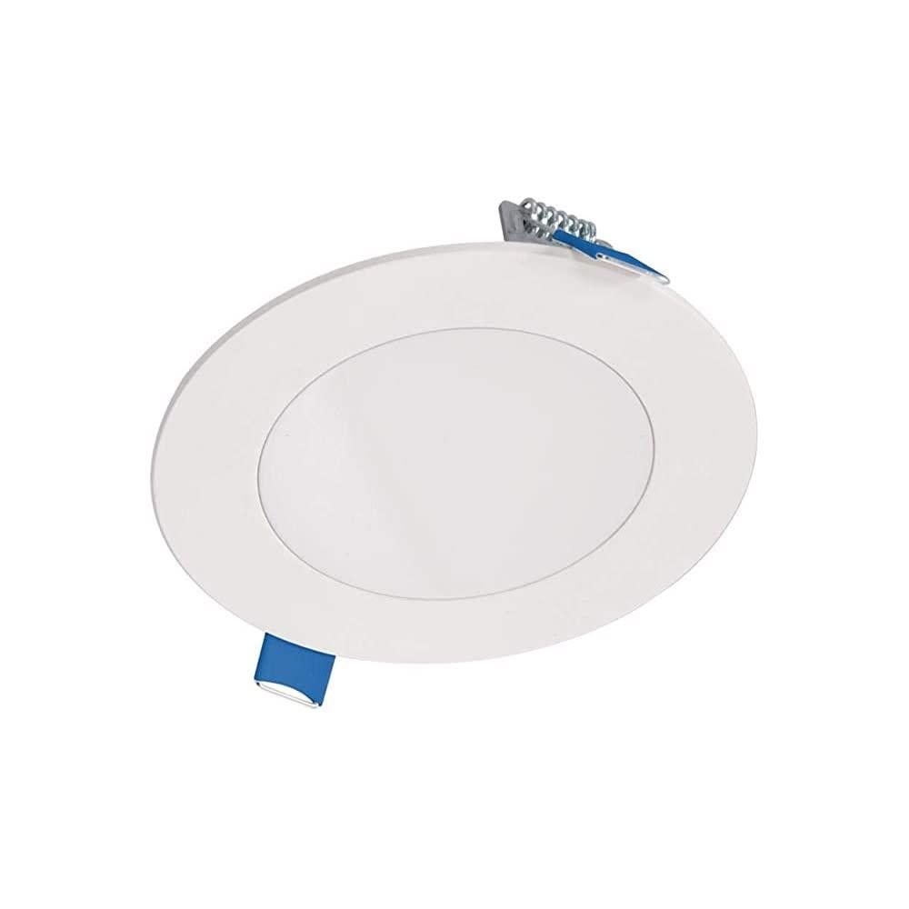 Halo HLB Lite Matte White 4 in. W LED Smart-Enabled Canless Recessed Downlight 10.1 W