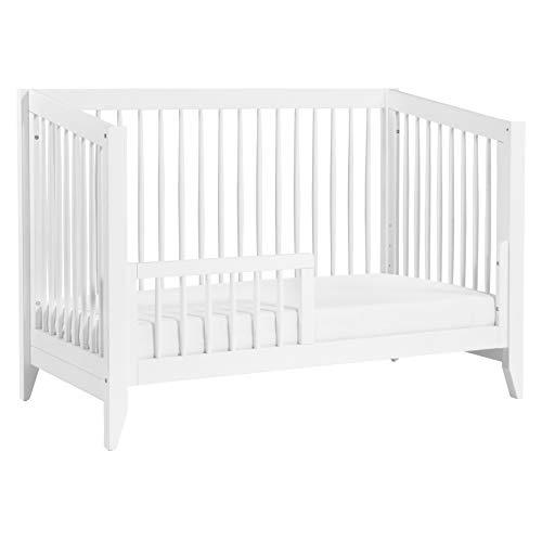 Sprout White 4-in-1 Convertible Crib with Tapered Feet