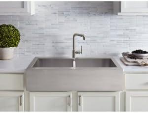 Vault™ 35.75" L x 24.3125" W Double Basins Farmhouse Kitchen Sink