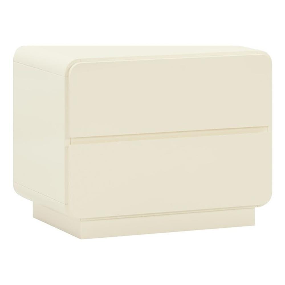 Sagura Nightstand Cream 28"W x 19"D x 22.2"H