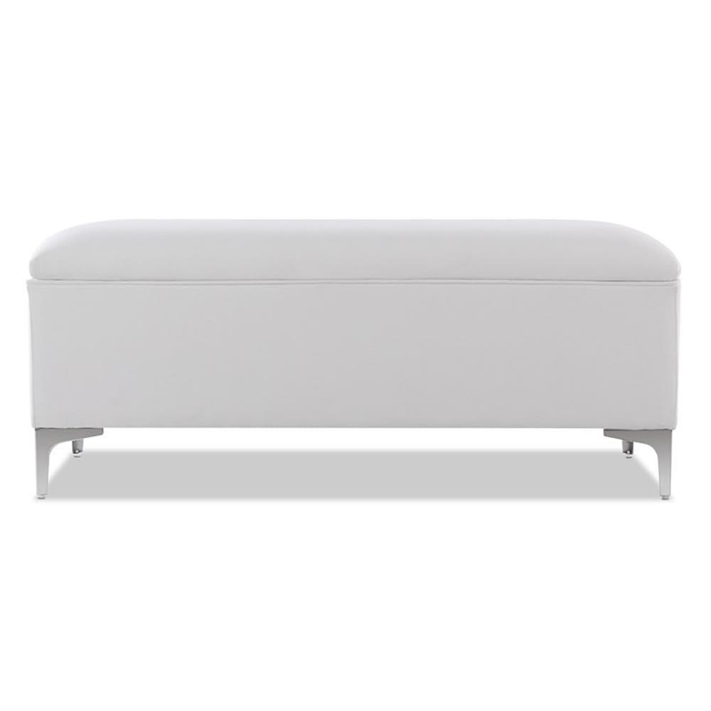 Madelyn Storage Bench Bright White
