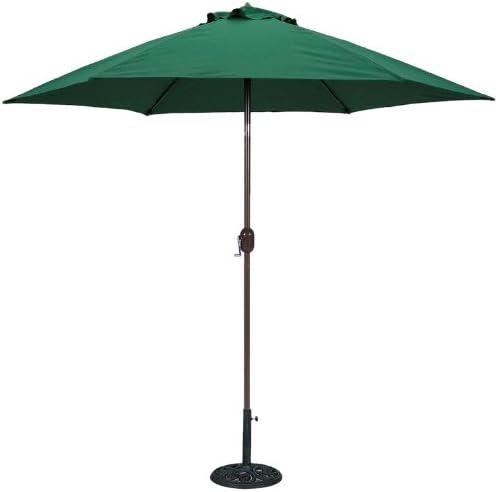 Tropishade  Aluminum Patio Umbrella with Green Canopy