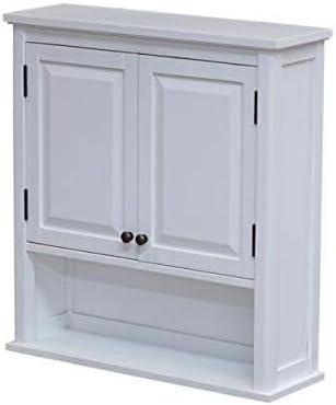 29"x27" Dorset Wall Mounted Bath Storage Cabinet White - Alaterre Furniture