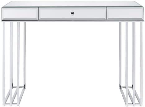 Critter Writing Desk in Mirrored and Chrome Finish