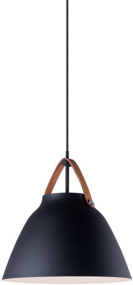 Maxim Lighting Nordic 1 - Light Pendant in  Tan Leather/Black