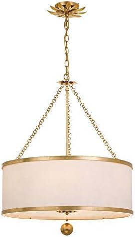 Six Light Chandelier-Antique Gold Finish    -Traditional Installation Crystorama Lighting 518-Ga