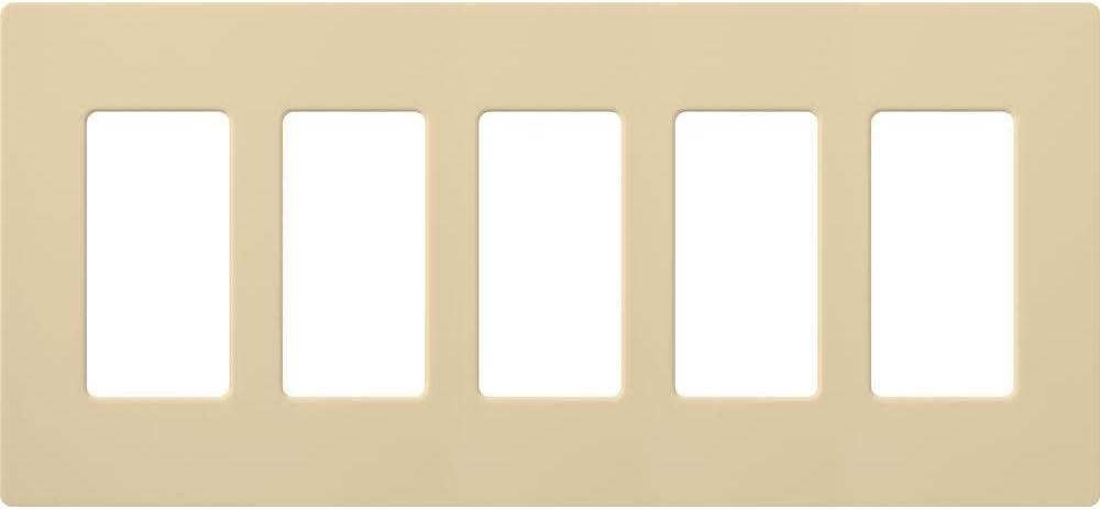 Ivory Gloss 5-Gang Decorator Wallplate