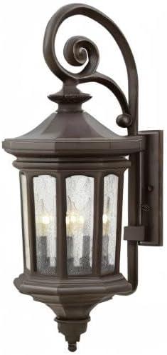 Raley Oil Rubbed Bronze 3-Light Outdoor Wall Sconce