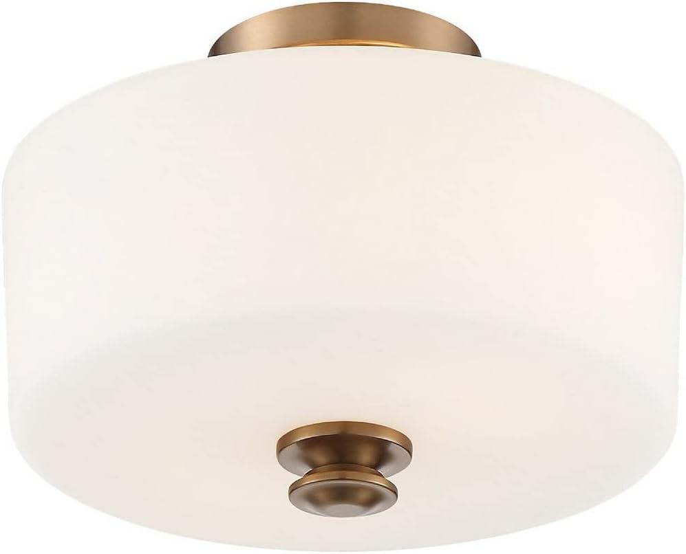 Crystorama Lighting - Two Light Ceiling Mount - Travis - 2 Light Flush Mount in