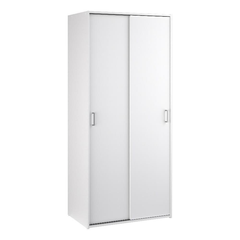 Tvilum, Space Wardrobe with 2 Sliding Doors, White