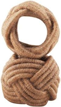 12 Pcs Rattan Napkin Rings - Farmhouse Nautical Napkin Ring Holders - Adornment for Table Settings, Kitchen, Dinner, Party, Wedding, Gifting (Brown) - CLEENTABLE