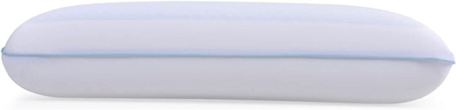 Standard White and Blue Memory Foam Cooling Gel Pillow