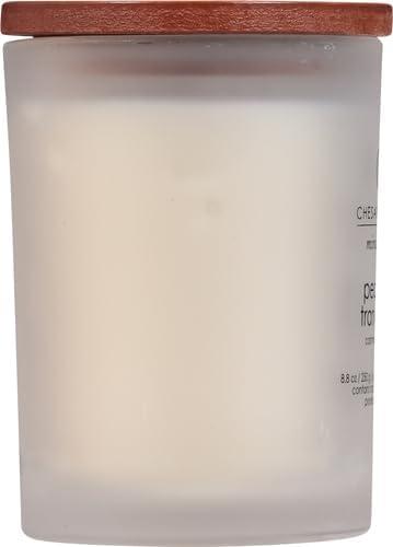 Frosted Glass Peace + Tranquility Lidded Jar Candle White - Mind & Body by Chesapeake Bay Candle