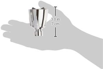 Chrome Wall Mounted Cylinder Shower Head with 2.5 GPM Flow Rate