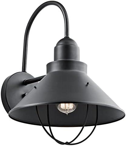 Seaside 16.5" 1 Light Outdoor Wall Light Black