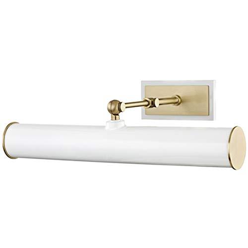 Acosta Picture Light - White and Antique Brass / 2 Light