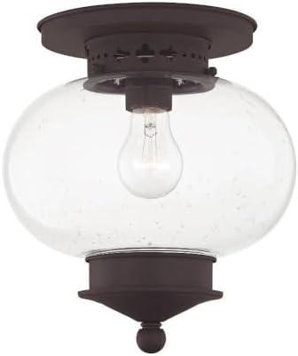 Livex Lighting Harbor 1 - Light Flush Mount in  Bronze