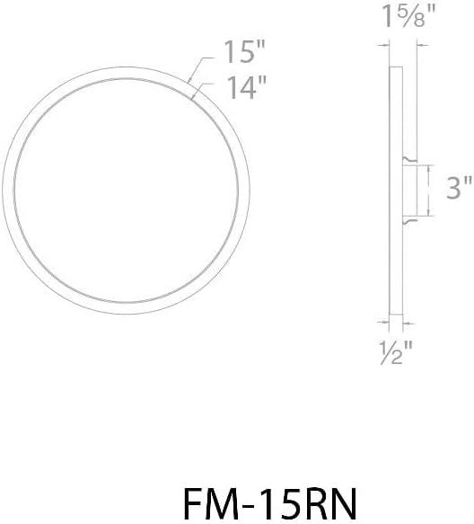 Simple Circle Dimmable LED Flush Mount Light