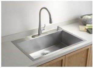 Vault™ 33" L x 22" W Top Mount/Under Mount Large Single Bowl Kitchen Sink