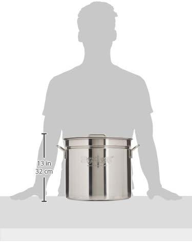 Bayou Classic 24 Quart Stainless Steel Stock Pot Kit