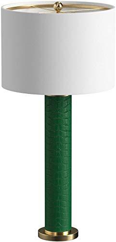 Ollie Table Lamp (Set of 2) - 31.5 Inch Height - LIT4404 - Dark Green Faux Alligator - Safavieh