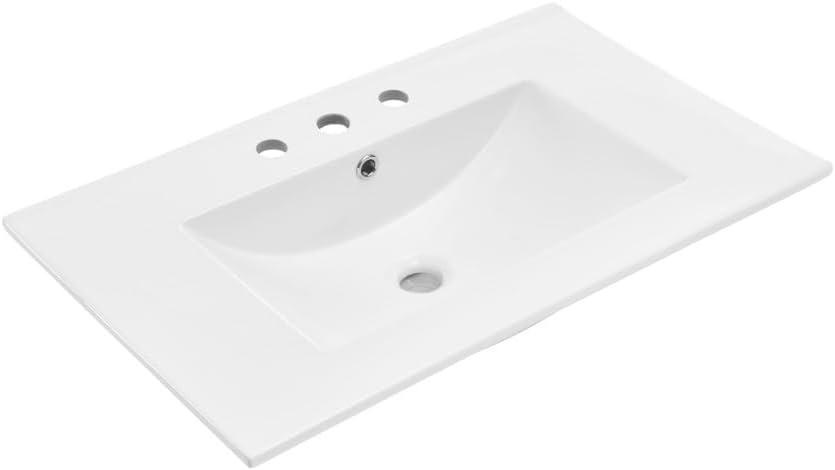 Swiss Madison 30" Vanity Top Bathroom Sink With 3 Holes