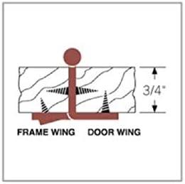 Satin Nickel Full Wrap Cabinet Door Hinge