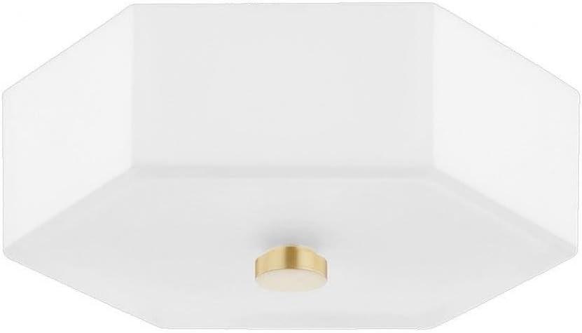Hettie Flush Mount - White / 11"Dia