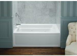 Archer 60" x 32" Acrylic Alcove Whirlpool Bathtub with 8 Adjustable Jets