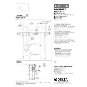Ara Widespread Bathroom Faucet with Drain Assembly and DIAMOND Seal Technology