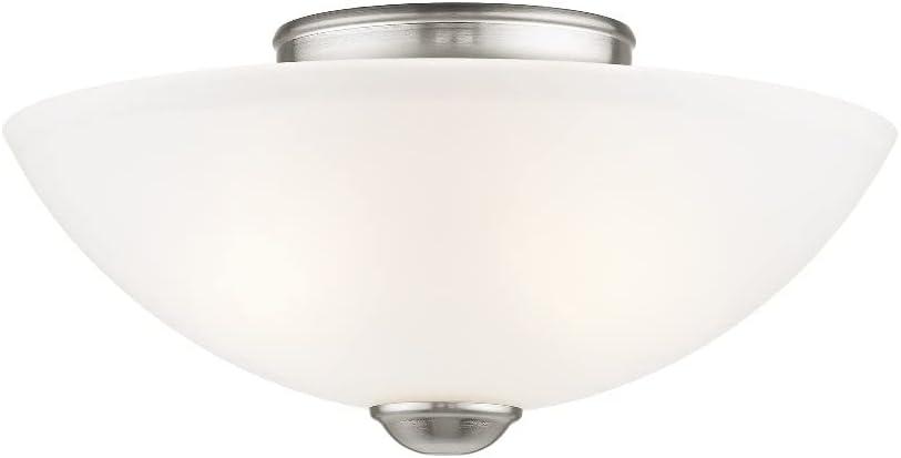 Livex Lighting Somerset 2 - Light Flush Mount in  Brushed Nickel