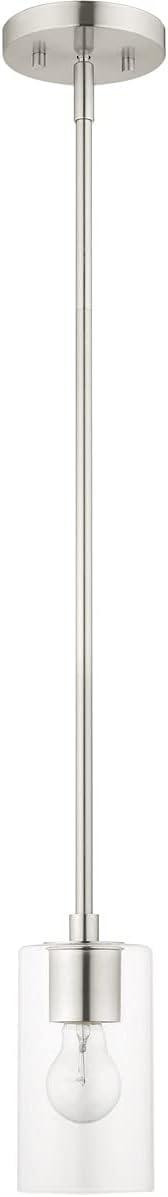 Livex Lighting Zurich 1 - Light Pendant in  Brushed Nickel