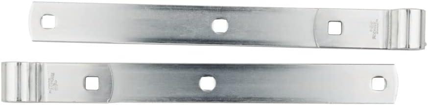 12-Inch Zinc-Plated Modern Gate Strap Hinges