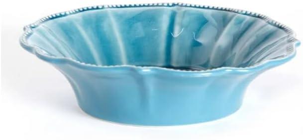 The Pioneer Woman Paige 12-Piece Dinnerware Set, Denim