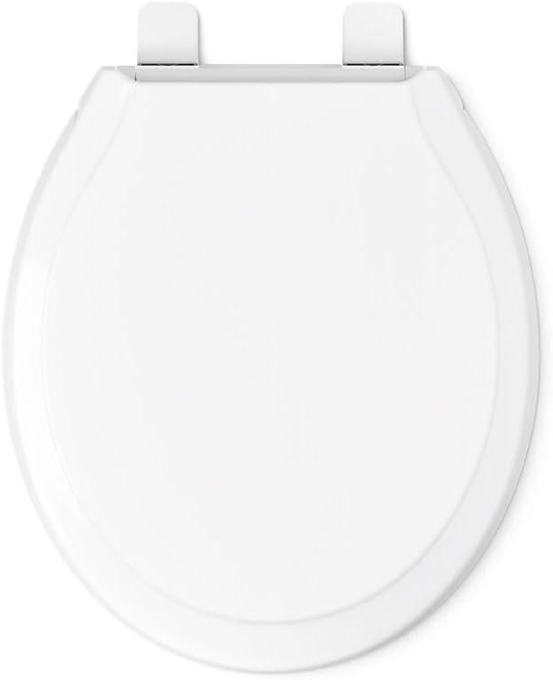 Rutledge Front Quiet-Close with Grip-Tight Bumpers Round Toilet Seat