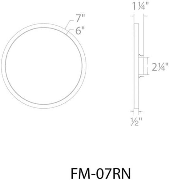 Simple Circle Dimmable LED Flush Mount Light