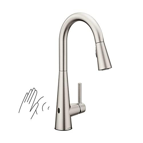 Moen Sleek MotionSense Wave Single Handle Pulldown Kitchen Faucet with Power Clean Technology