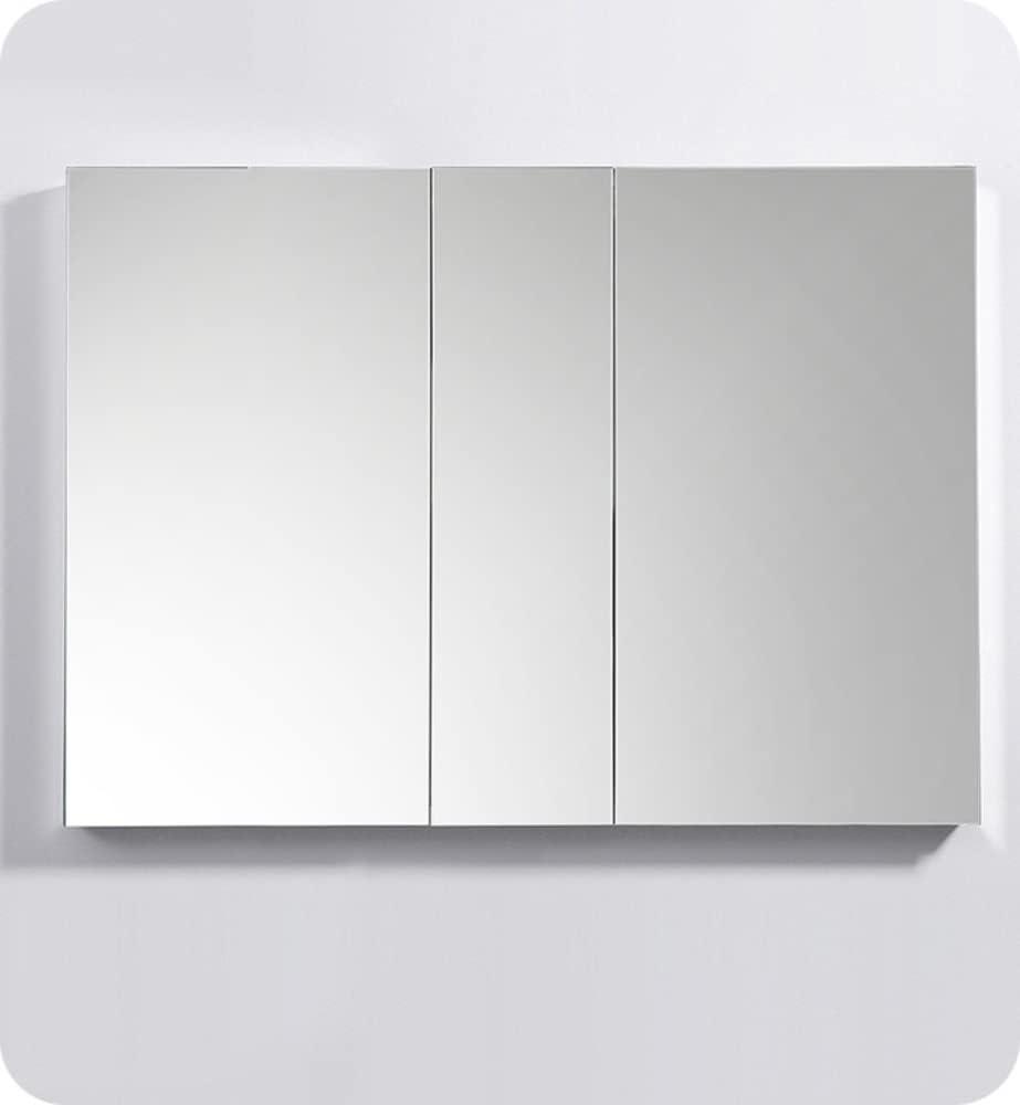 Senza Recessed/Surface Mount Rectangular Frameless Bathroom Medicine Cabinet