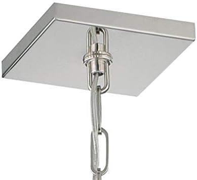 Mini Sylvan Polished Nickel LED Pendant with Ivory Silk Shade