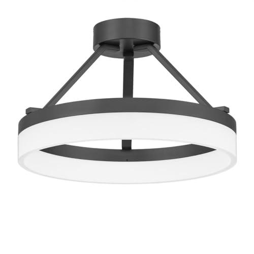 Cohen Halo Glow LED Semi-Flush Mount in Oil-Rubbed Bronze