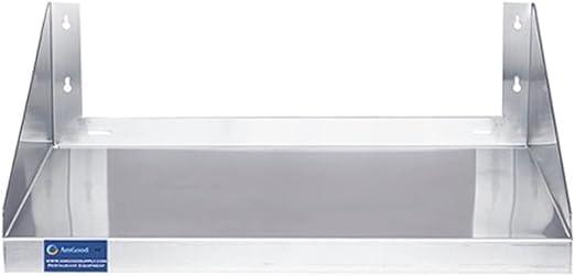 Amgood 12 in. x 36 in. Stainless Steel Wall Shelf with Side Guards