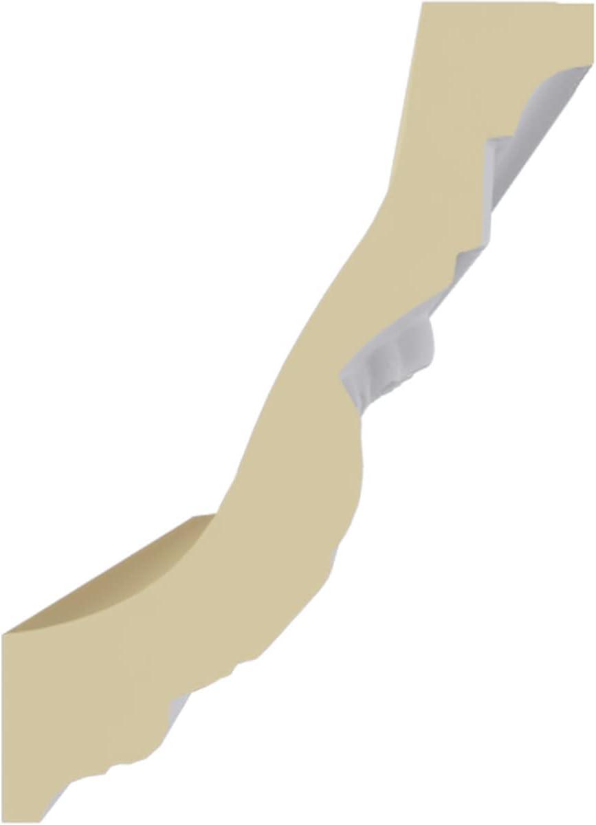 Ekena Millwork 4 1/2"H x 3 1/4"P x 5 1/2"F x 94 1/2"L Devon Crown Moulding