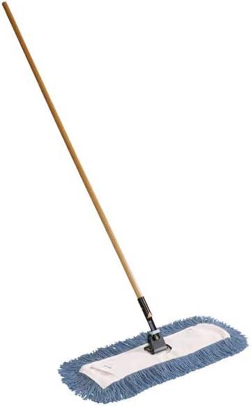 Heavy Duty 24" Cotton Dust Mop with 60" Wood Handle